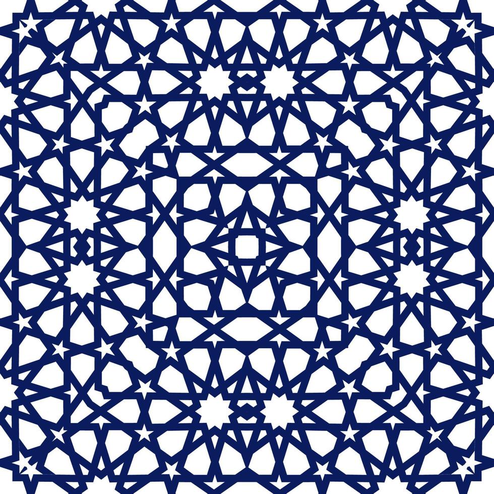 Geometric arabic seamless pattern. Abstract islamic vector background.