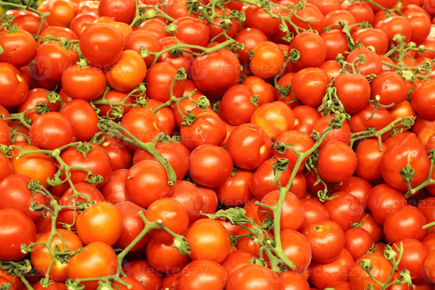 Vegetables and fruits are sold at a bazaar in Israel. photo