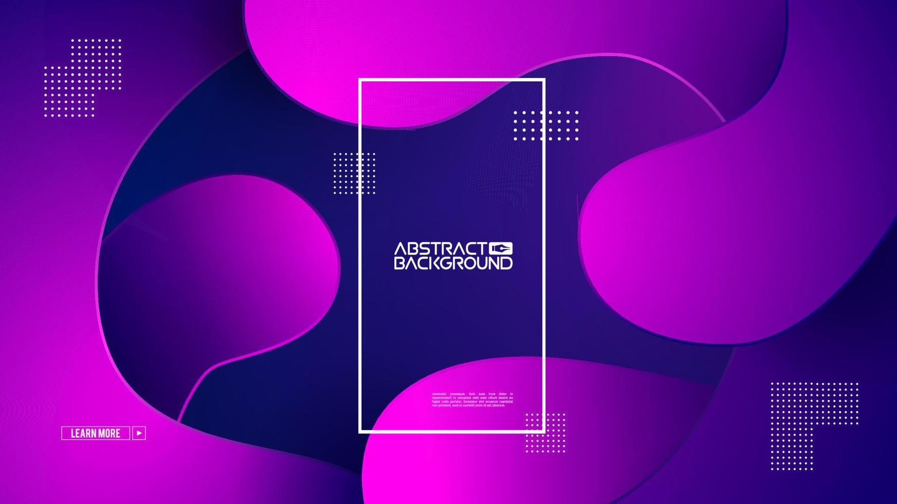 Geometric background flat layout template on purple gradient backdrop. Modern style future poster template. Graphic design element with geometric shape. Modern template vector design. EPS 10.
