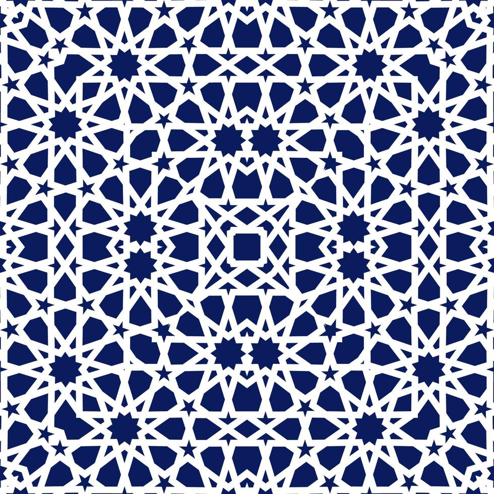 Geometric arabic seamless pattern. Abstract islamic vector background.