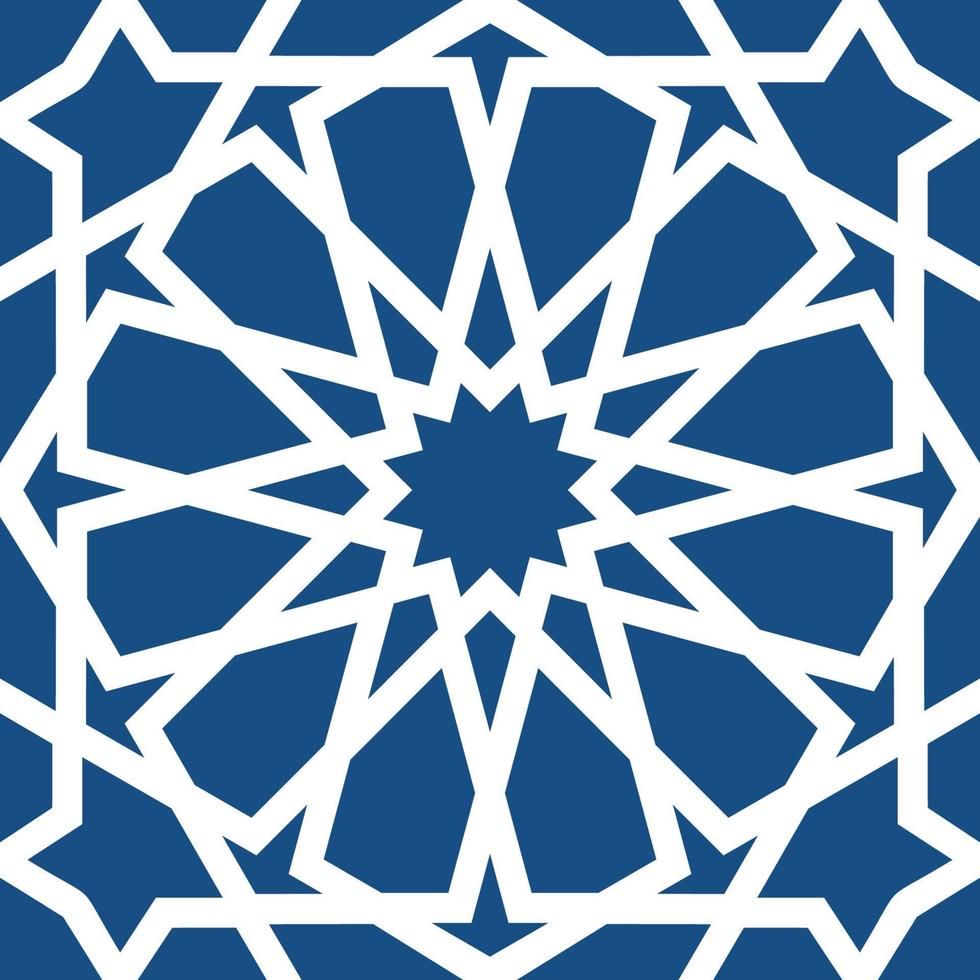 Blue islamic pattern . Seamless arabic geometric pattern, east ornament, indian ornament, persian motif, 3D. Endless texture can be used for wallpaper, pattern fills, web page background . vector
