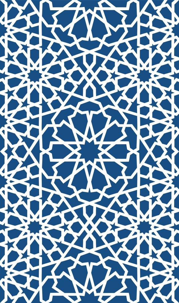 patrón islámico azul. patrón geométrico árabe sin fisuras, ornamento oriental, ornamento indio, motivo persa, 3d. la textura sin fin se puede utilizar para papel tapiz, rellenos de patrón, fondo de página web. vector