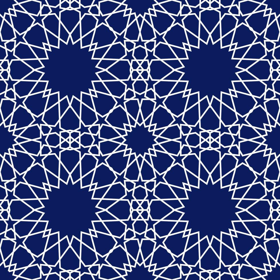 patrón geométrico árabe sin fisuras. Fondo de vector islámico abstracto.