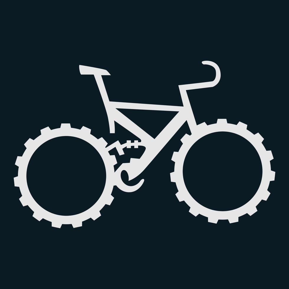 icono de bicicleta simple arte vectorial. vector