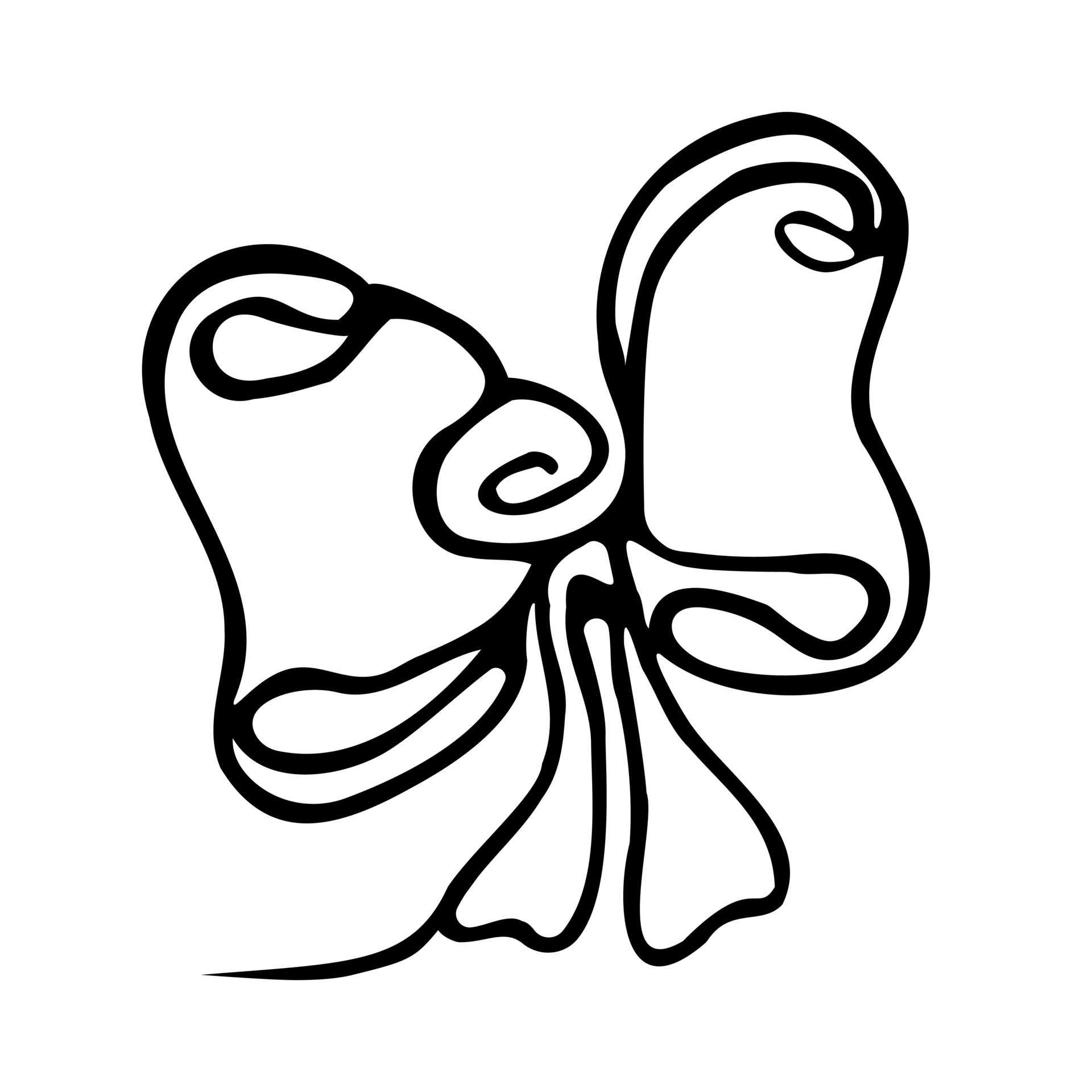 Line art bow on the white backgraund. Coloring page Vector illustration ...