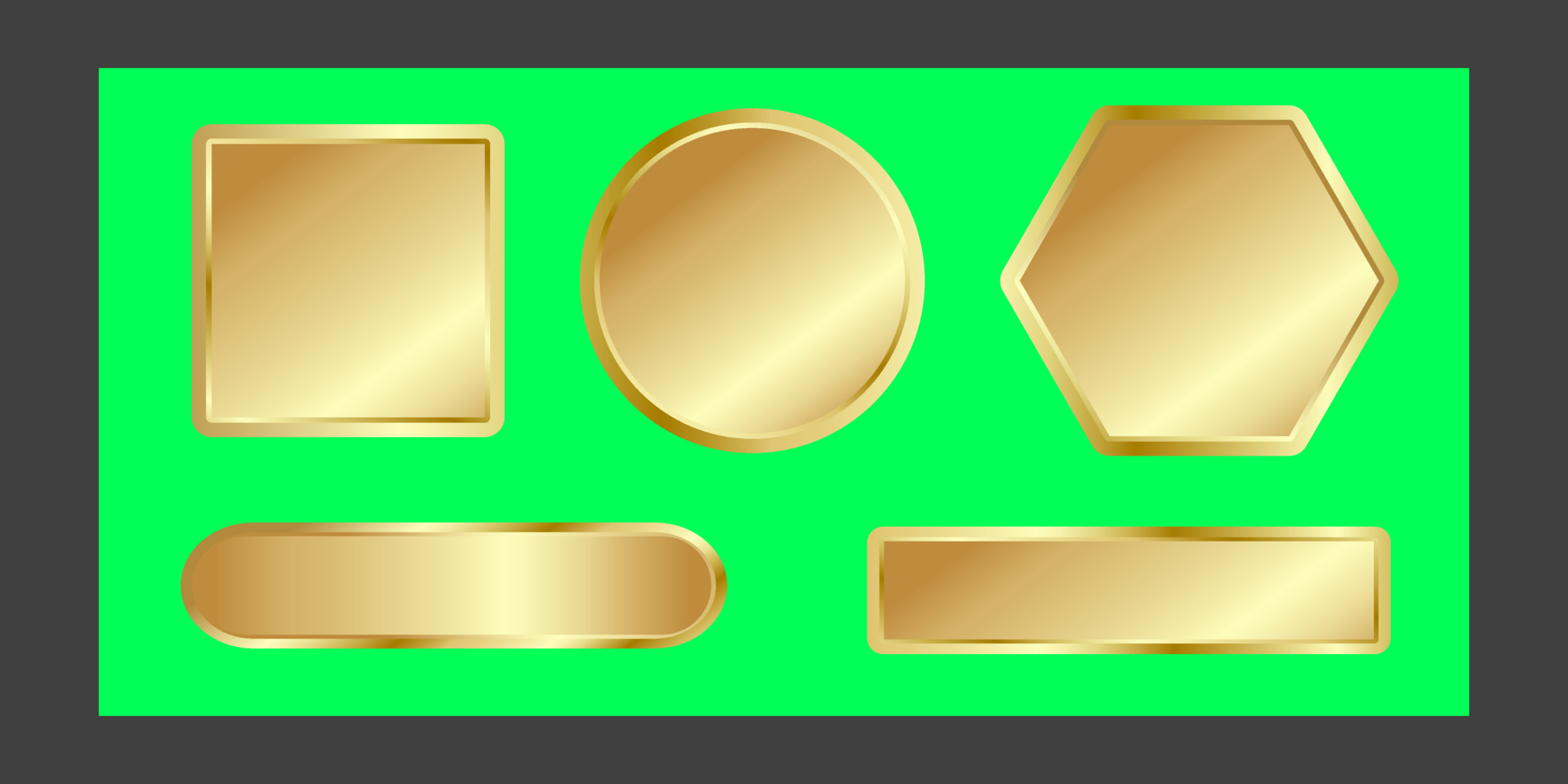 Set green screen background with golden. 14563237 Vector Art at Vecteezy