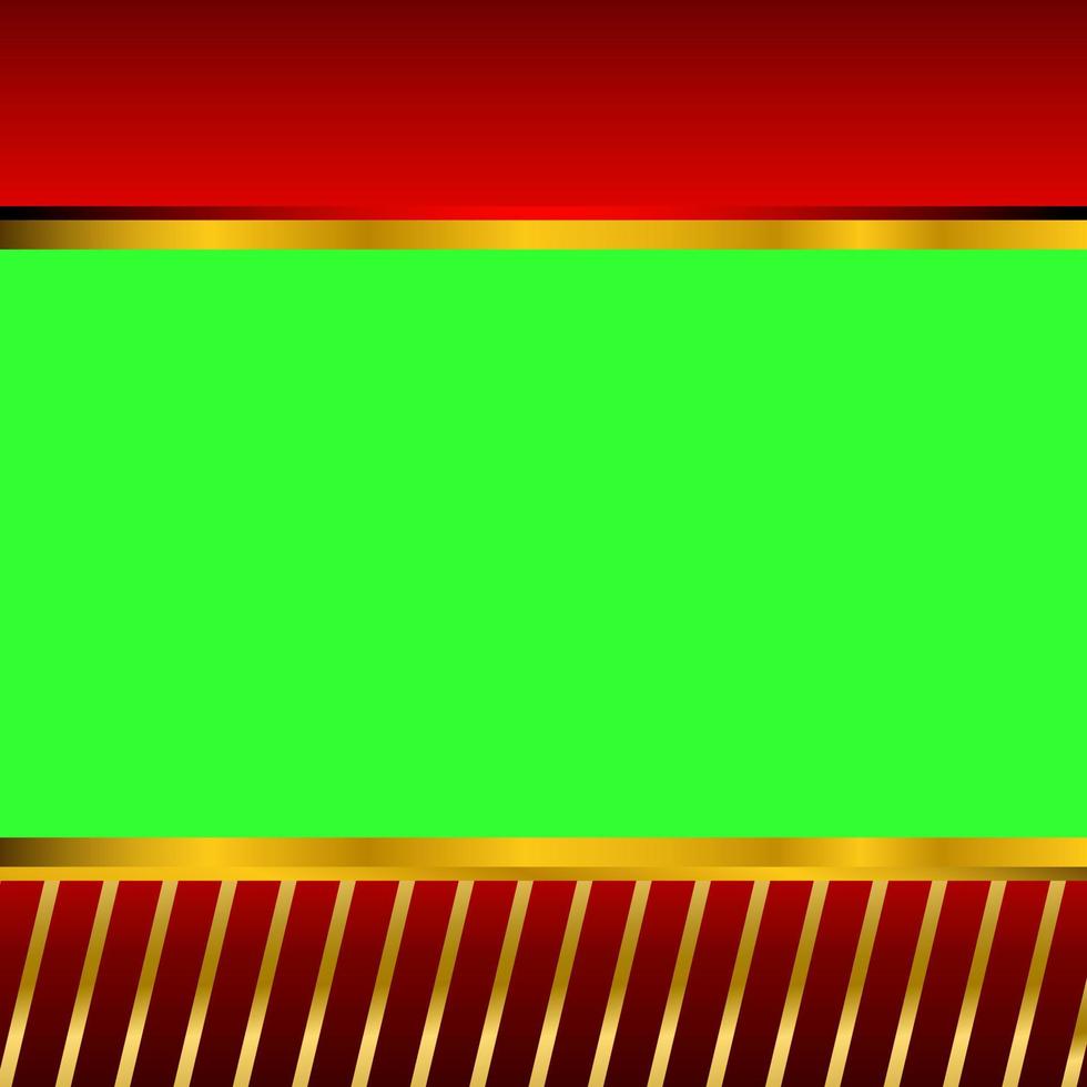 Greenscreen with dark red and golden colours. vector