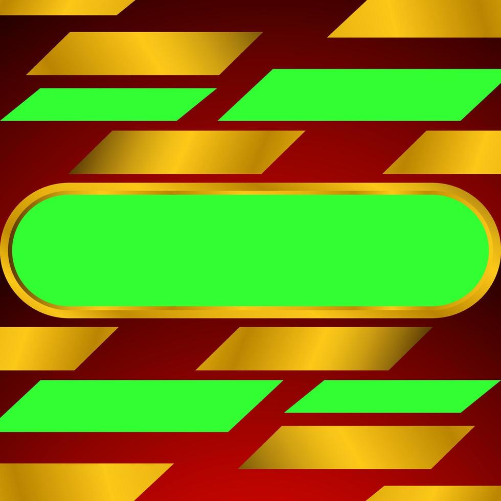 Greenscreen with dark red and golden colours. vector