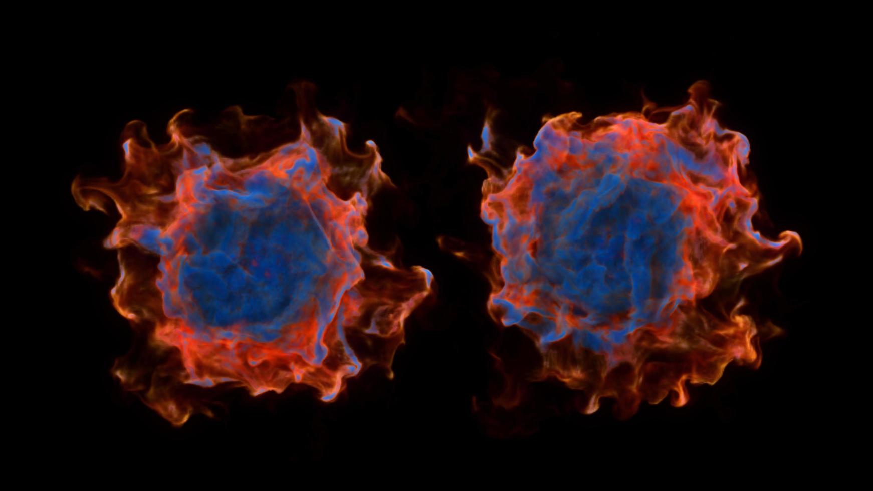 Colorful smoke . 3D Illustration photo