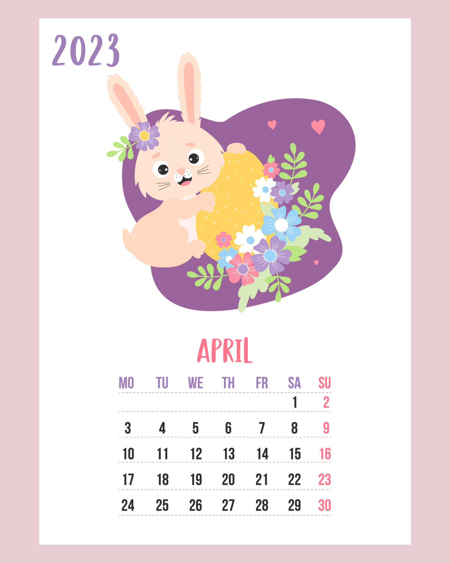 Calendario 2023 en español y japonés: El año del Conejo • Japonesca