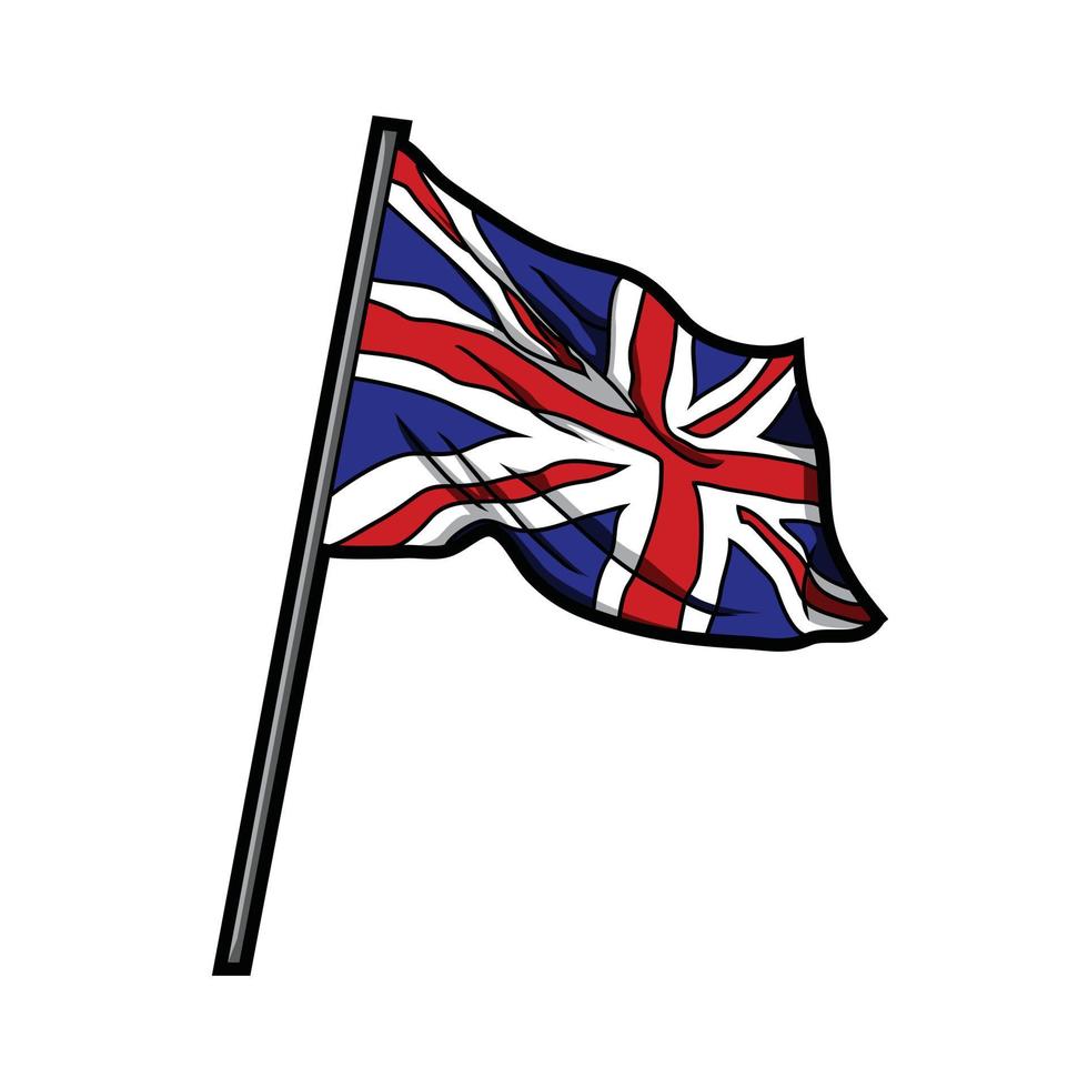 ilustración de la bandera de inglaterra vector