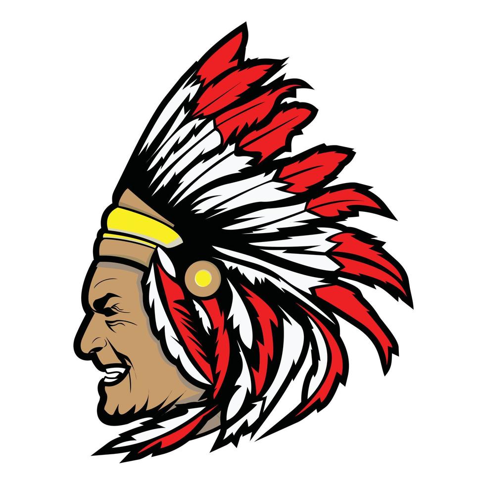 Apache Head Symbol Vector