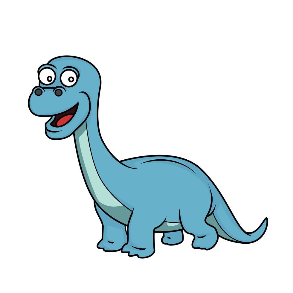 Blue Dinosaur Illustration vector