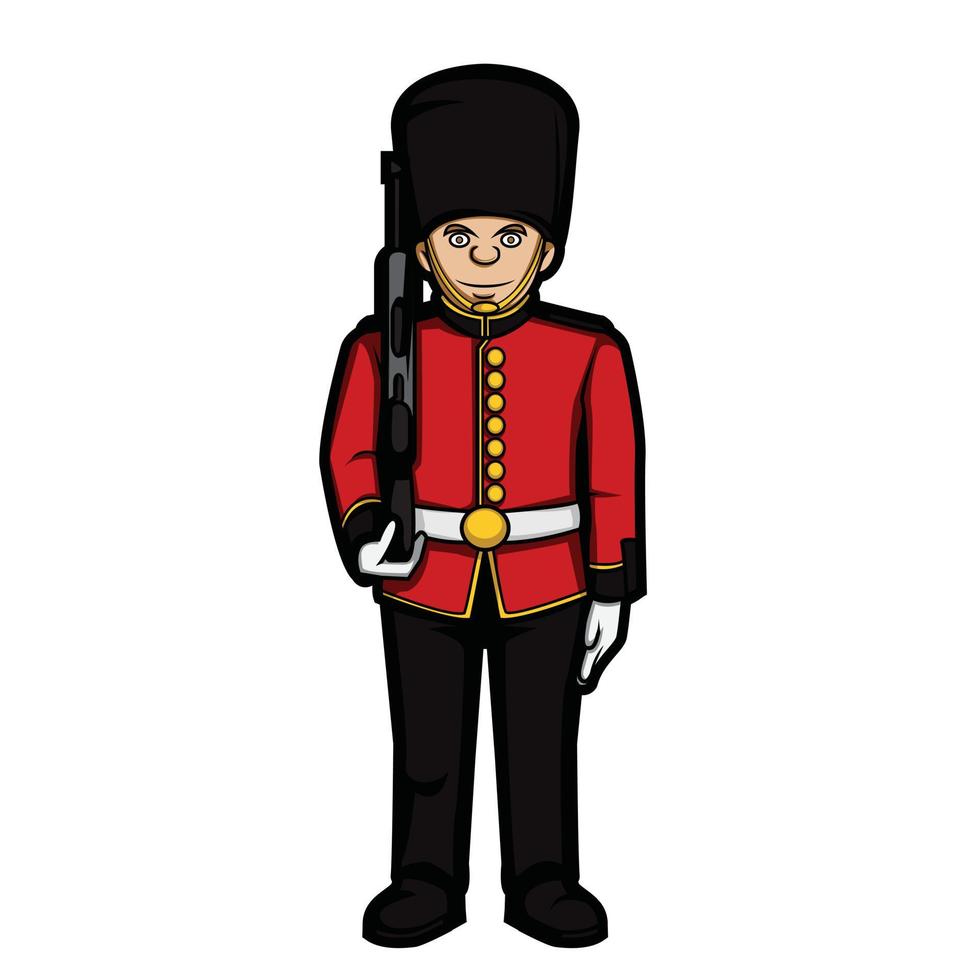 ilustración del ejército de londres vector