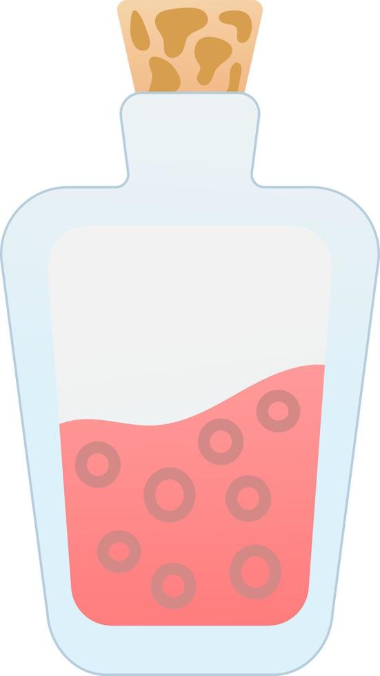 Cartoon medical flask isolated on white background vector