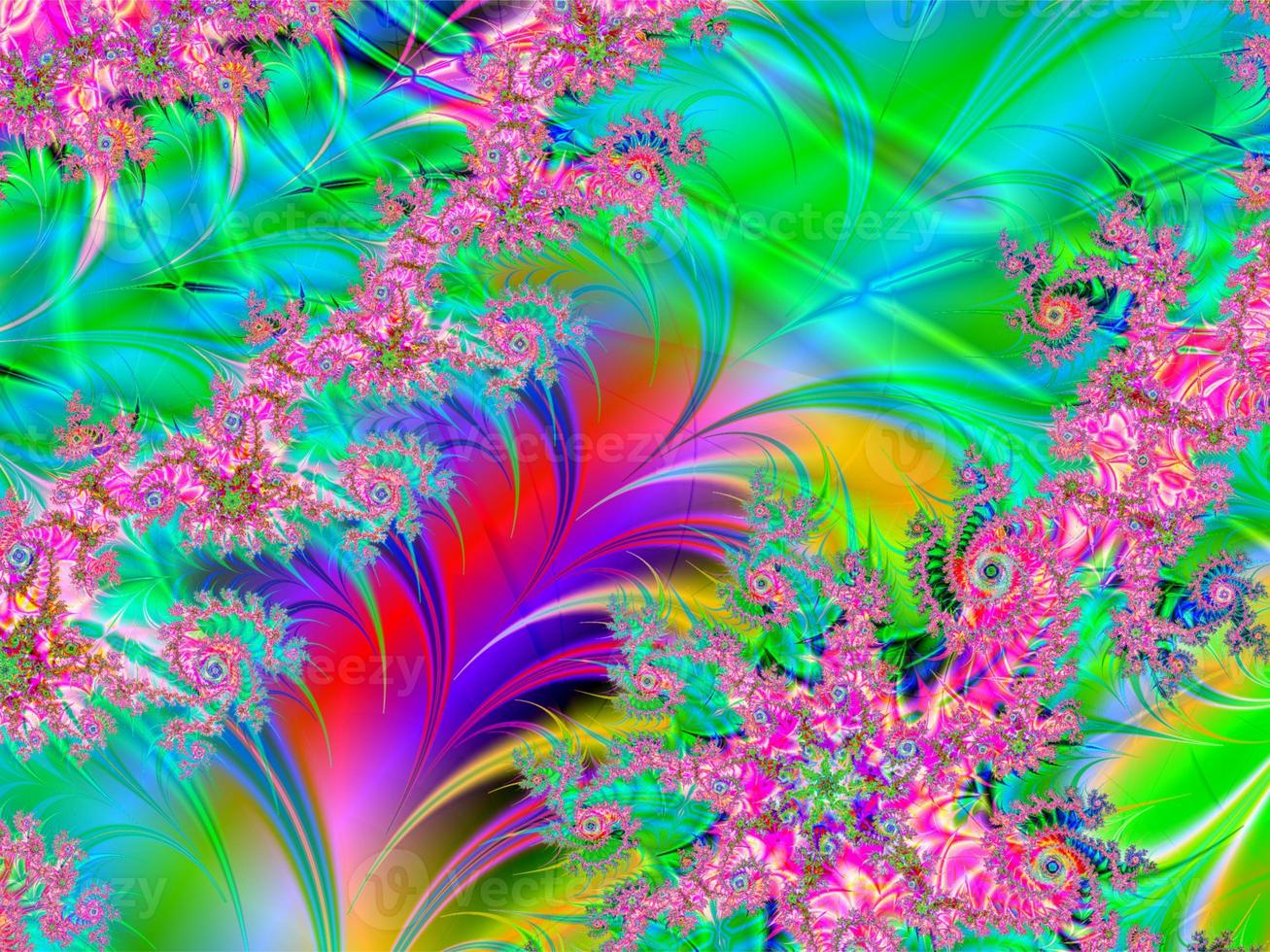 abstract bright multicolor linear pattern, color graphics, background, design photo