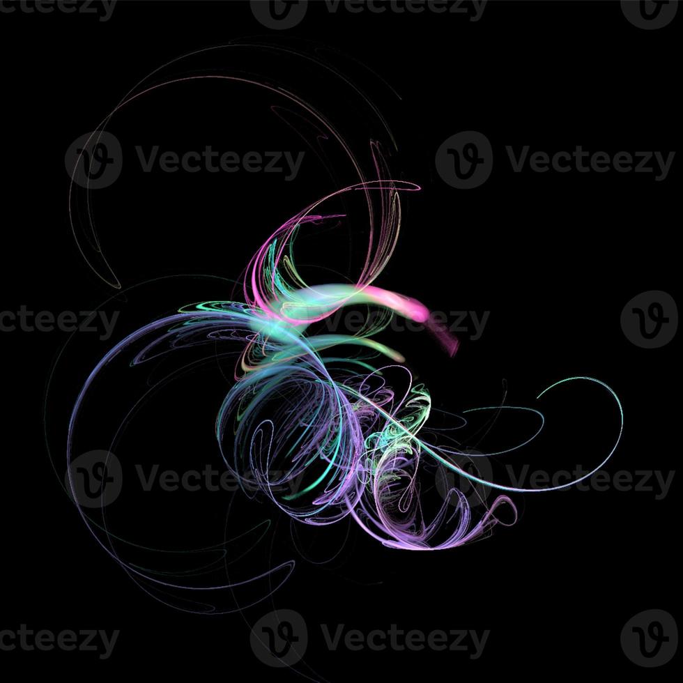 purple abstract element on black background, digital graphic, background, modern design photo