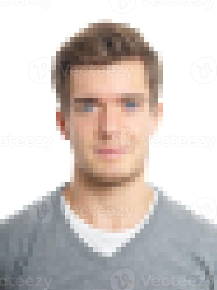pixelated male person photo