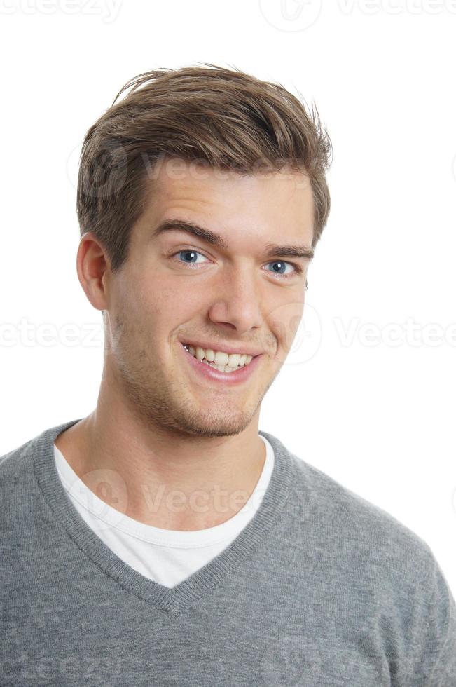 young man smiling photo