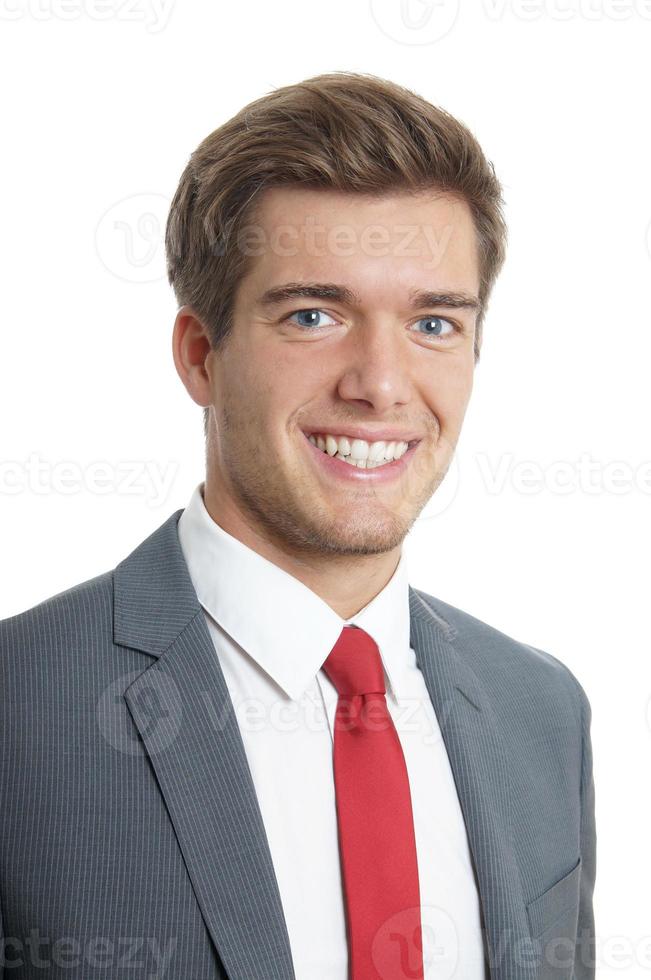 young businessman smiling photo