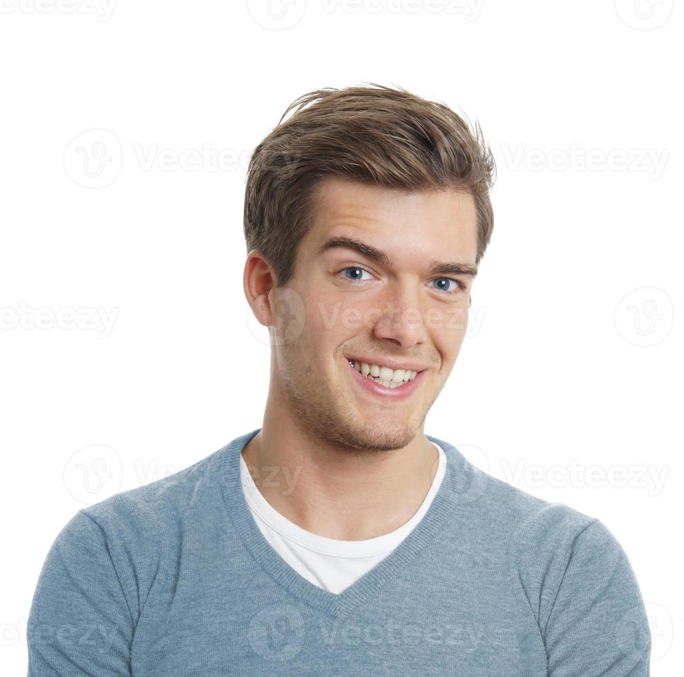 young man smiling photo