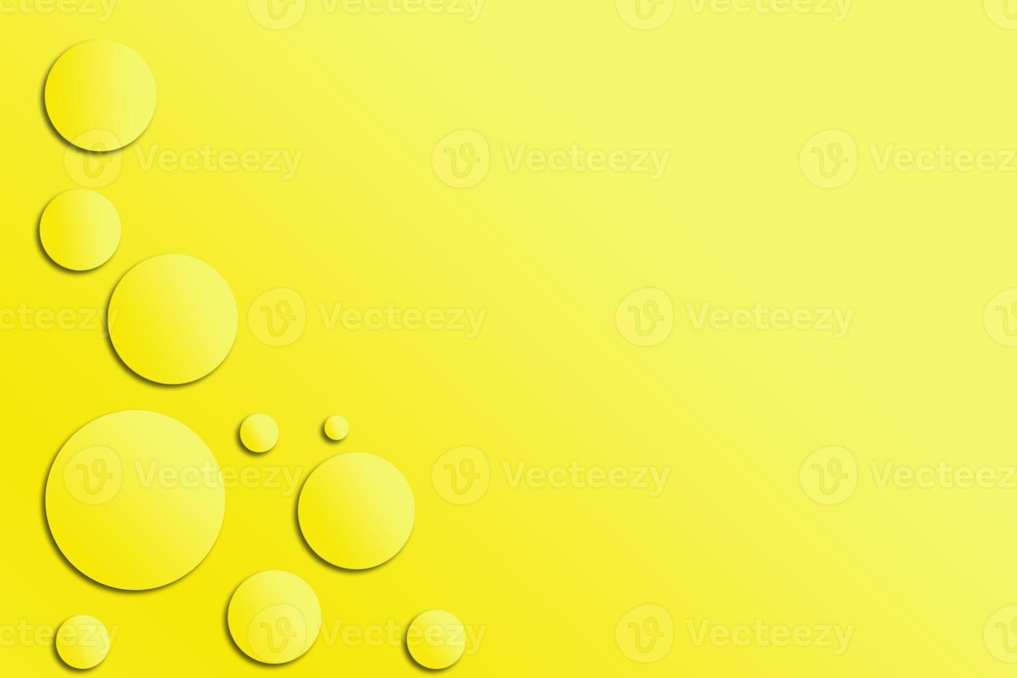 abstract yellow gradient background with dots or bubble pattern. photo