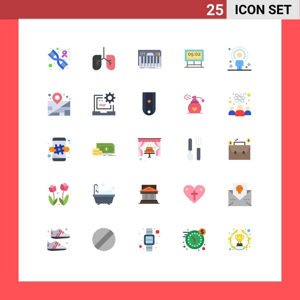 paquete de iconos de vector de stock de 25 signos y símbolos de línea para elementos de diseño de vector editables de puntaje de cliente midi humano de persona