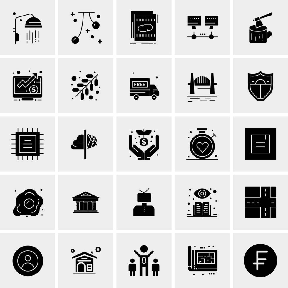 25 Universal Business Icons Vector Creative Icon Illustration to use in web and Mobile Related project