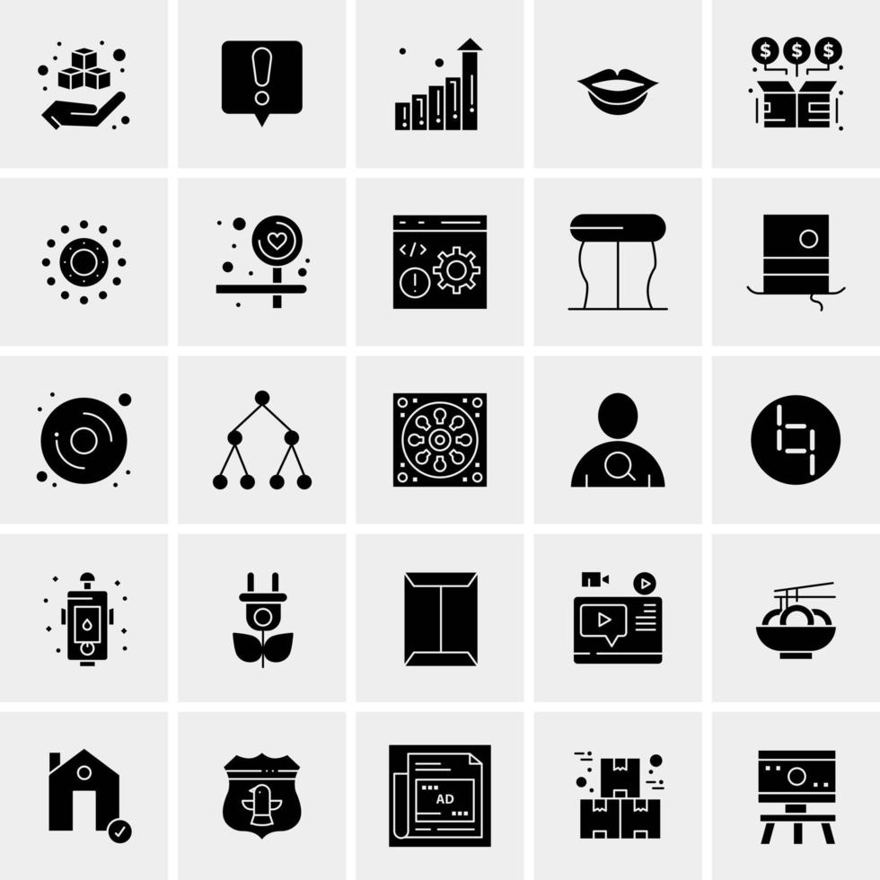 25 Universal Business Icons Vector Creative Icon Illustration to use in web and Mobile Related project