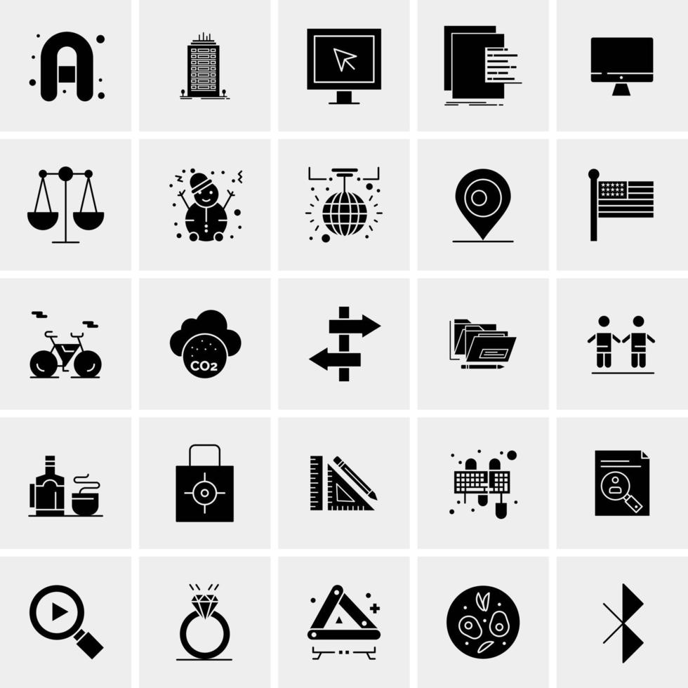 25 Universal Business Icons Vector Creative Icon Illustration to use in web and Mobile Related project