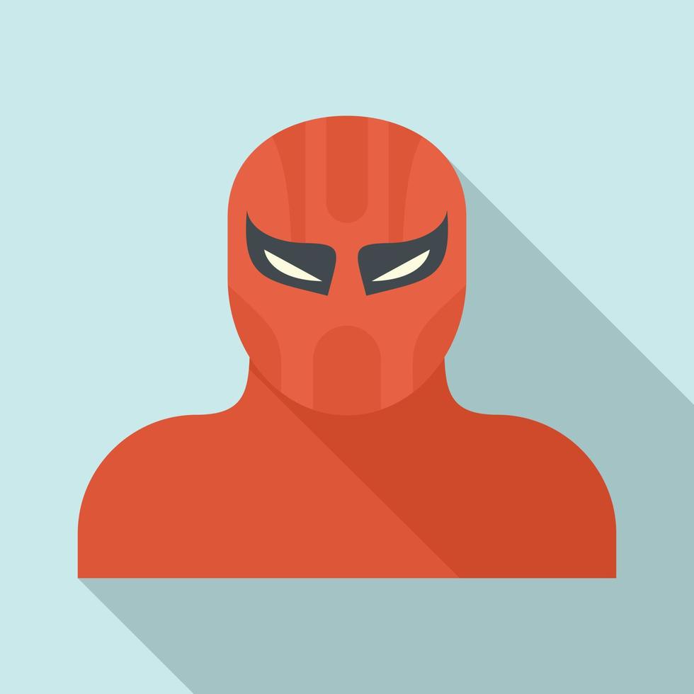 Party superhero icon, flat style vector