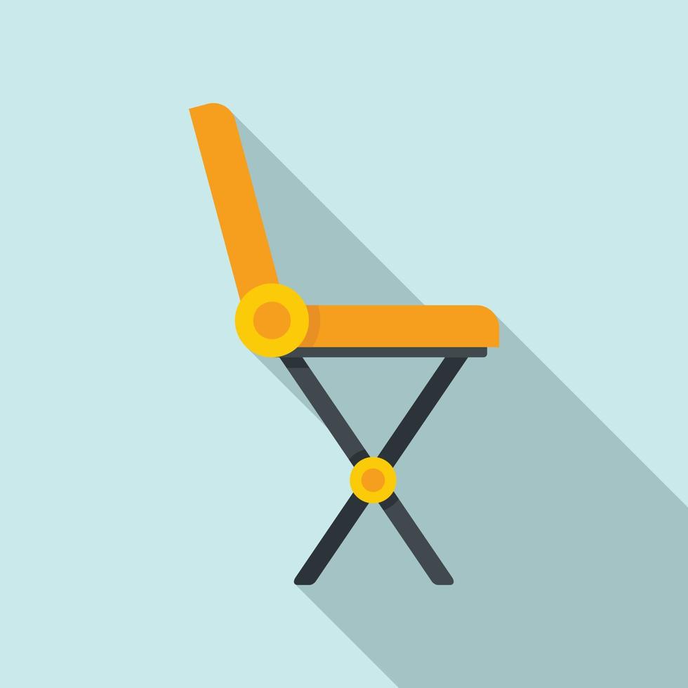 Folding furniture icon, flat style vector