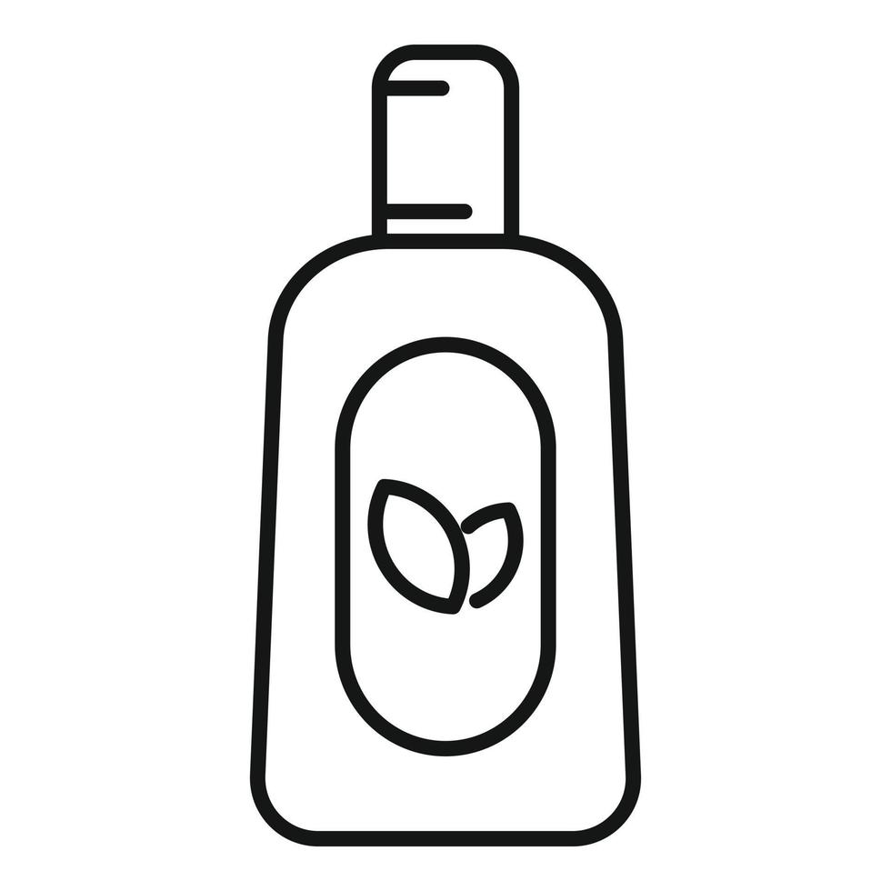 icono de botella de aceite de sauna, estilo de esquema vector