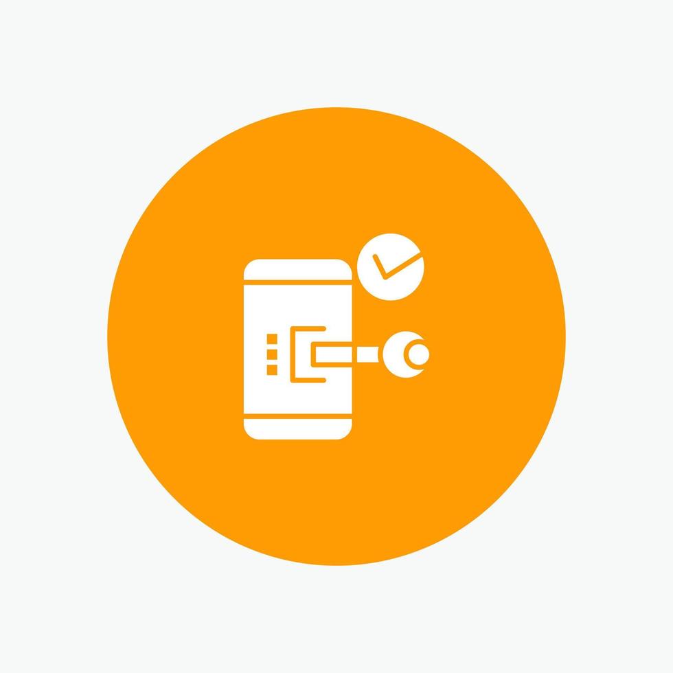 Key Lock Mobile Open Phone Security vector
