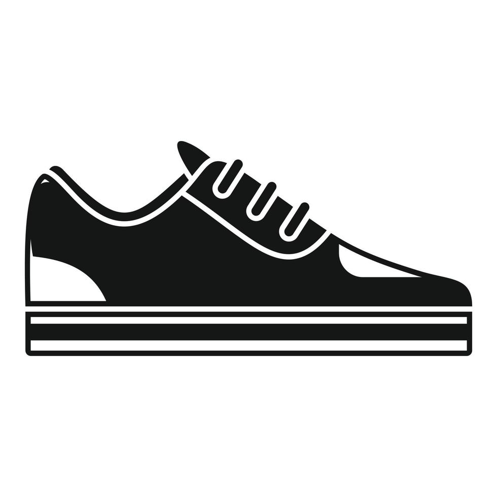 icono de zapatillas, estilo simple vector