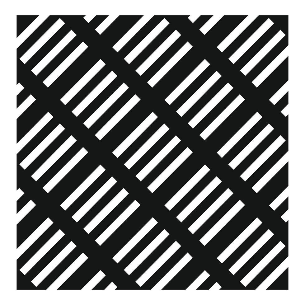 Paving decoration icon, simple style vector