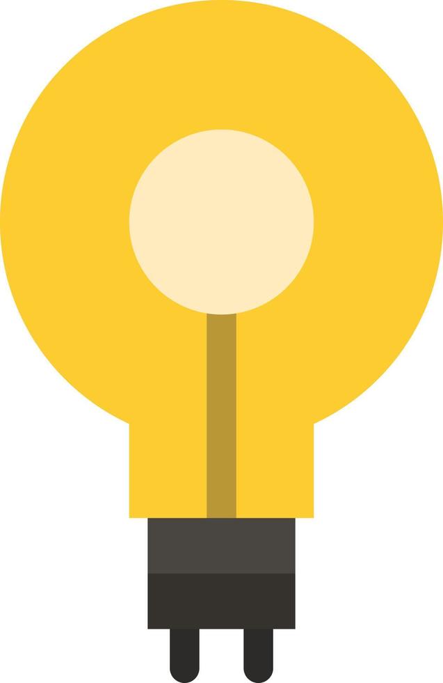 Bulb Glow Idea Insight Inspiriting  Flat Color Icon Vector icon banner Template