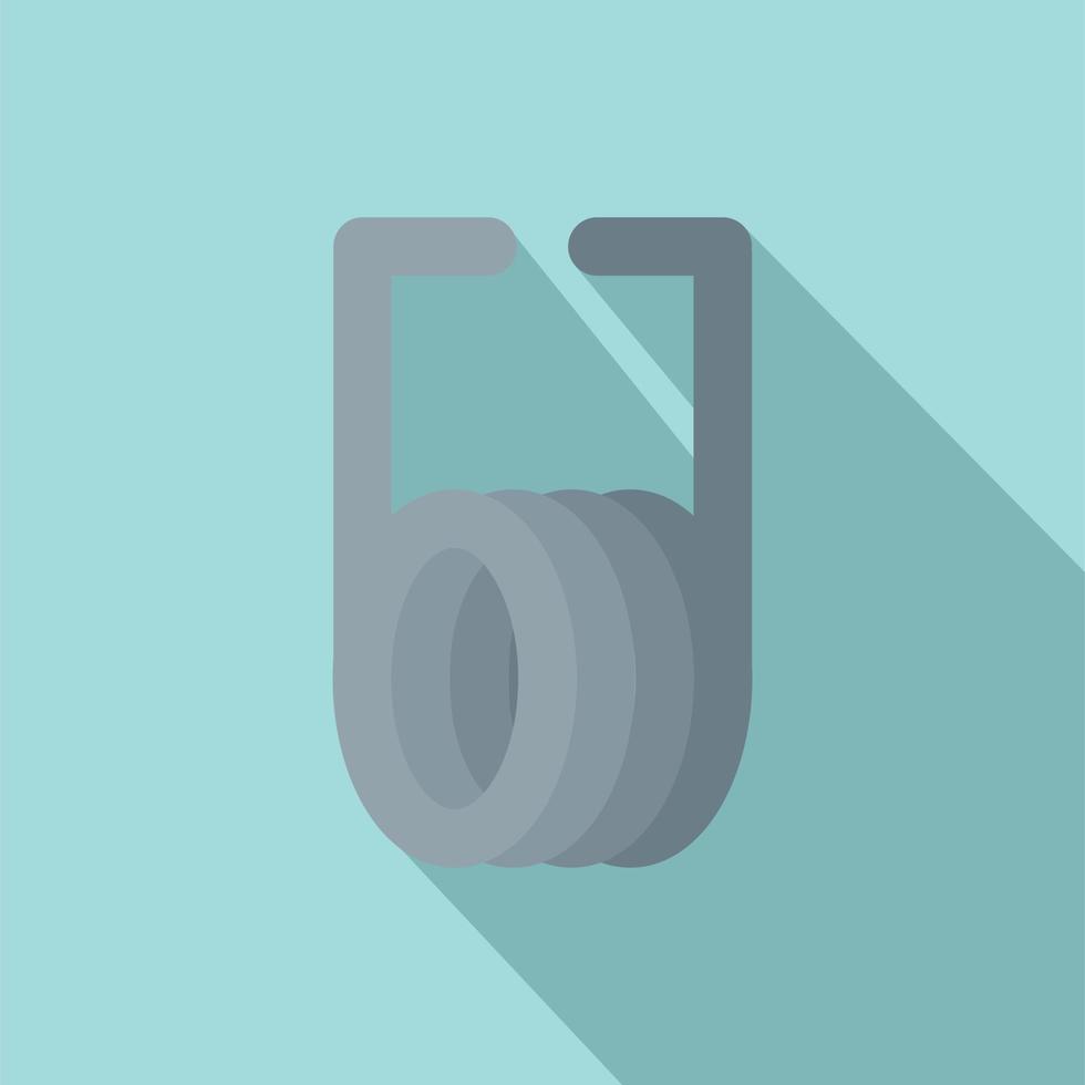 Short spring icon, flat style vector