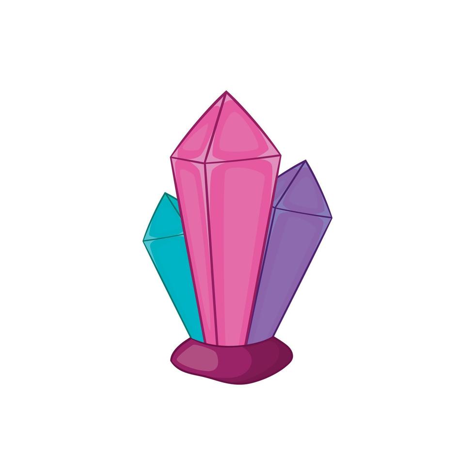 icono de diamantes, estilo de dibujos animados vector