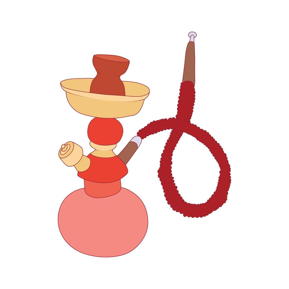 Hookah icon in cartoon style vector