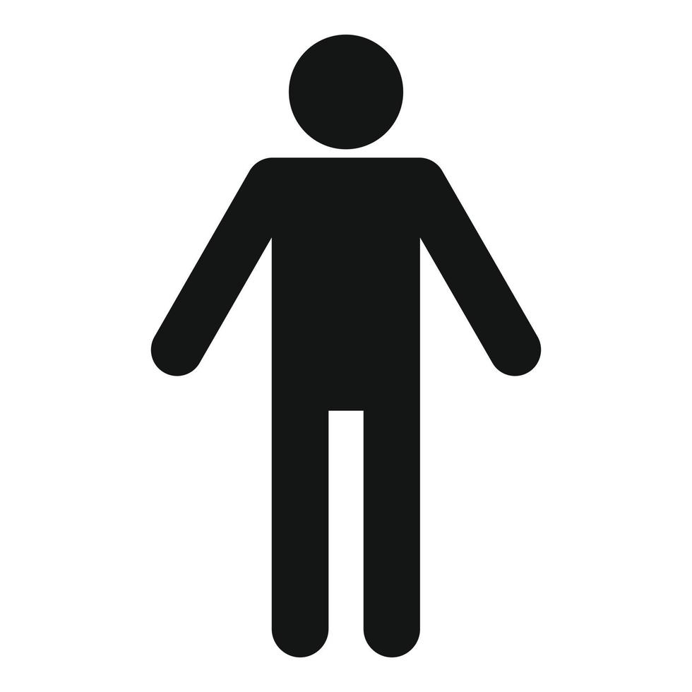 Stick figure stickman icon pictogram vector simple