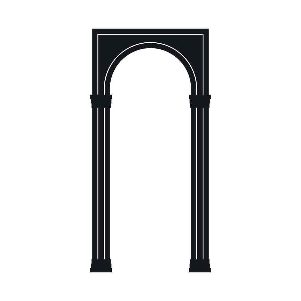 icono de arco, estilo simple vector