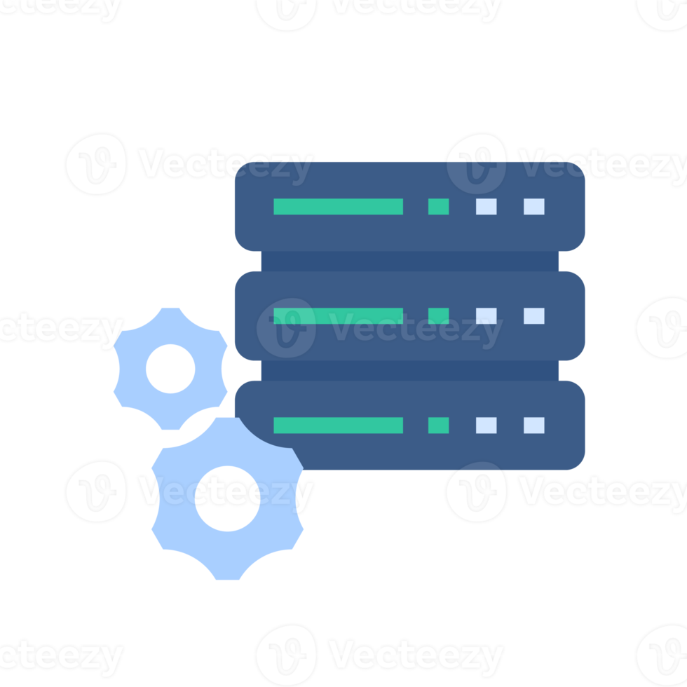 serveurs de centres de données. se connecter au big data sur le cloud. grande quantité de stockage de données png