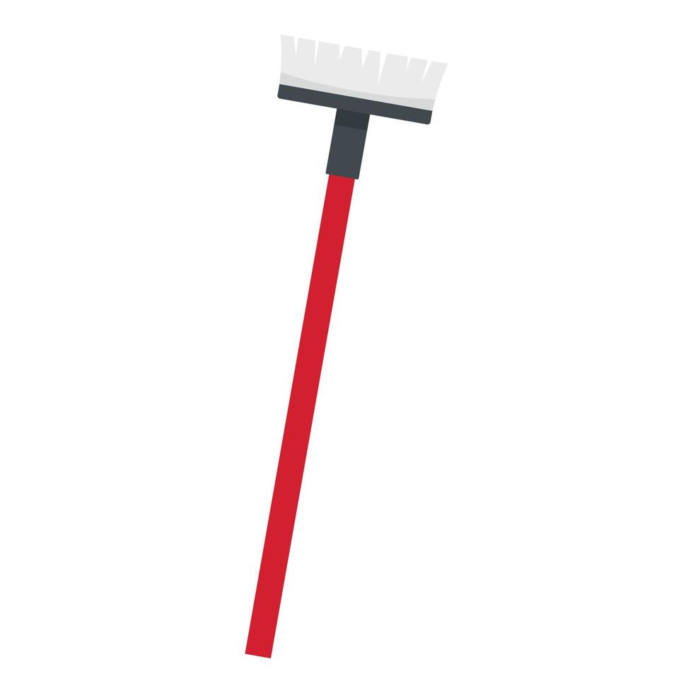Mop brush icon, flat style vector
