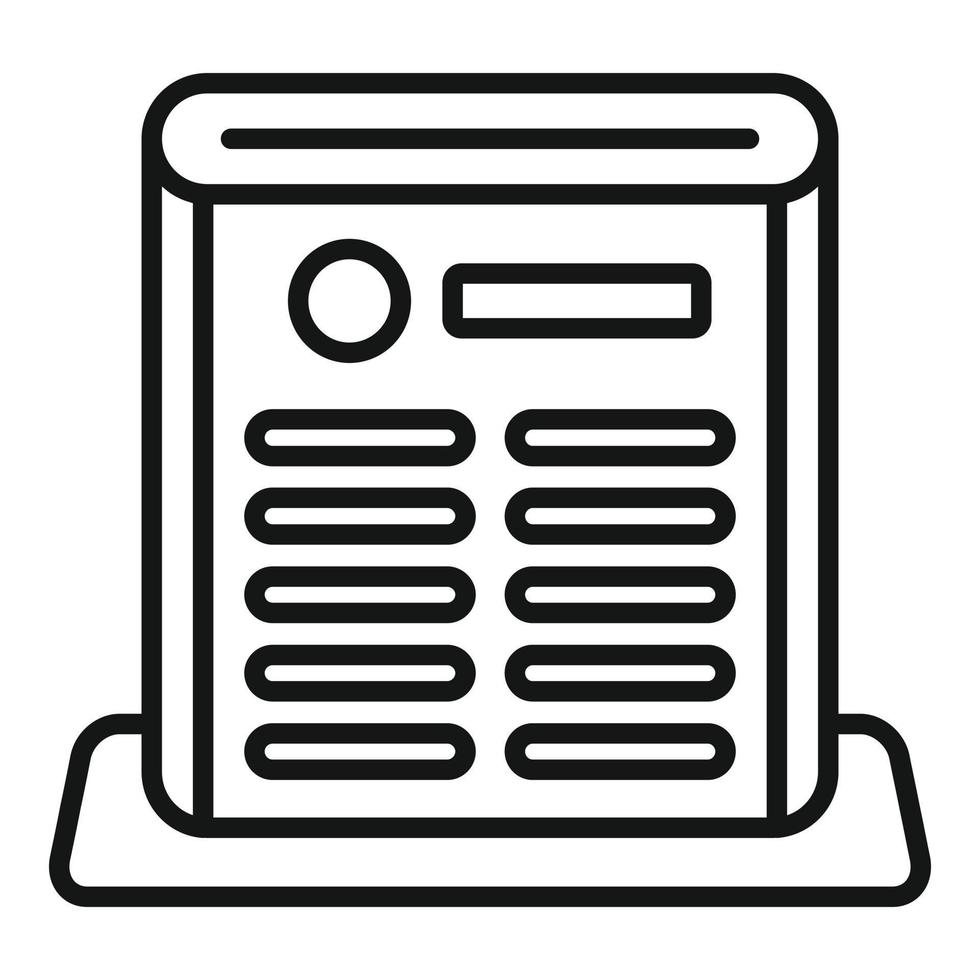 icono de cuidado del purificador de aire, estilo de esquema vector