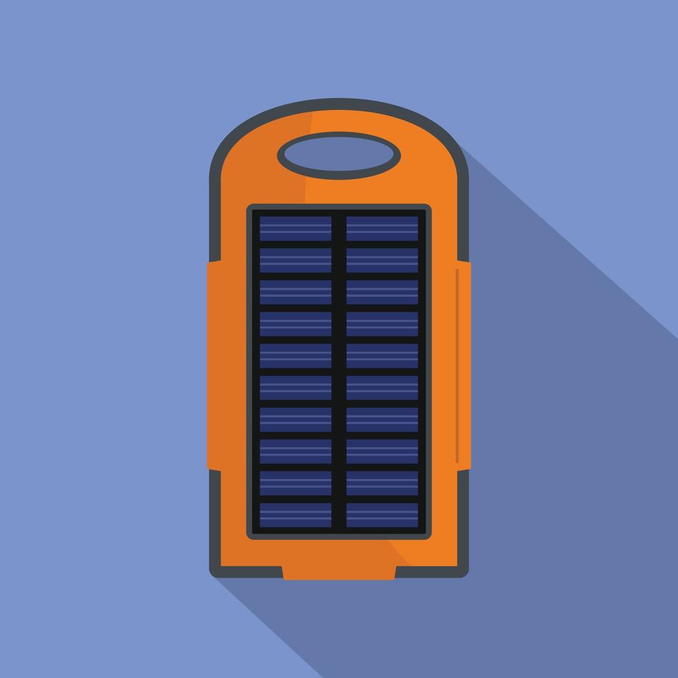 icono de batería de energía, estilo plano vector