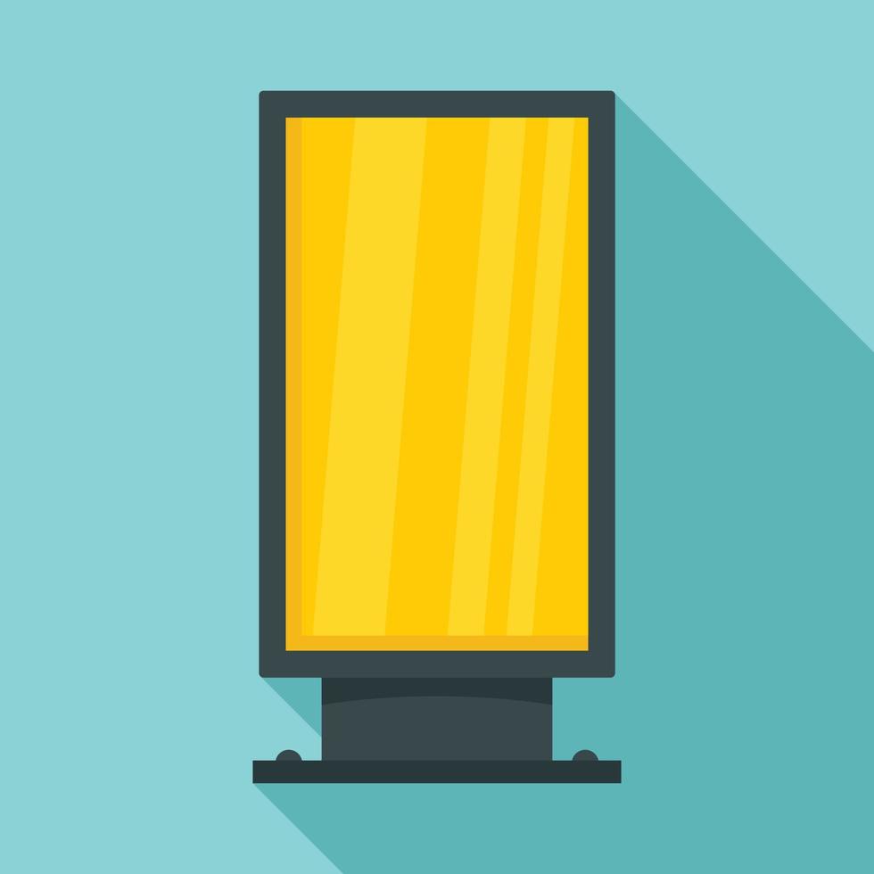 Street light box icon, flat style vector
