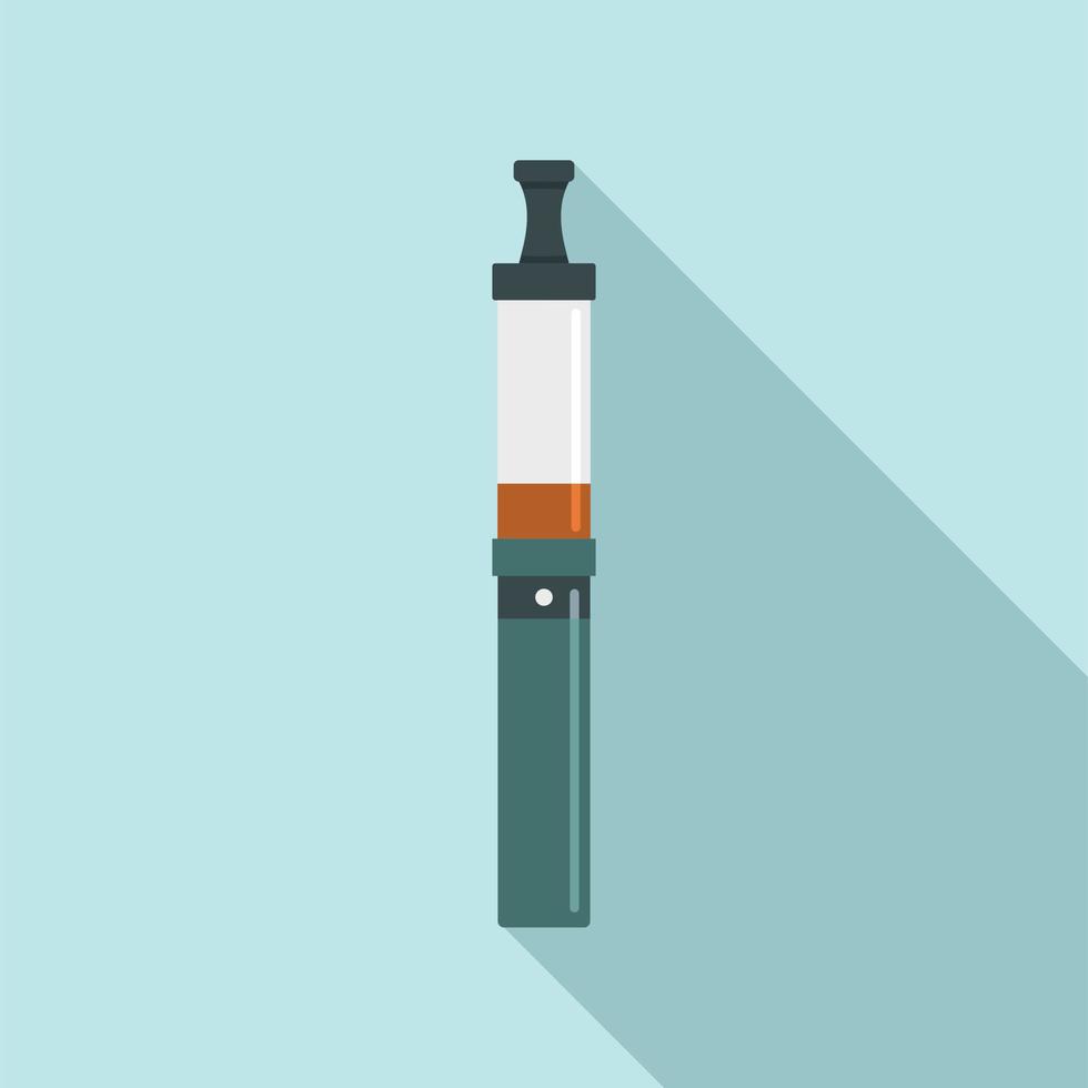 Modern vape pen icon, flat style vector