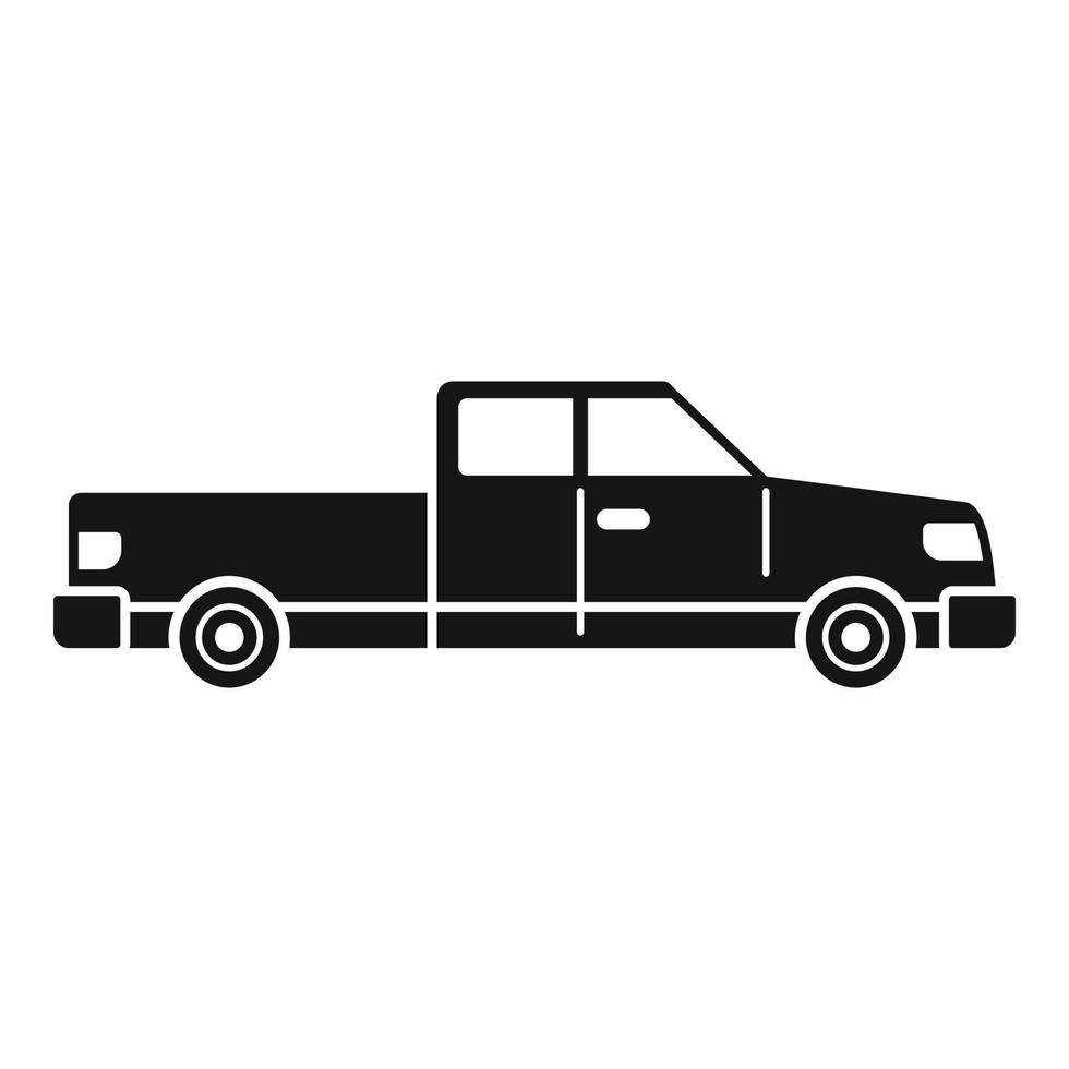 Travel pickup icon, simple style vector