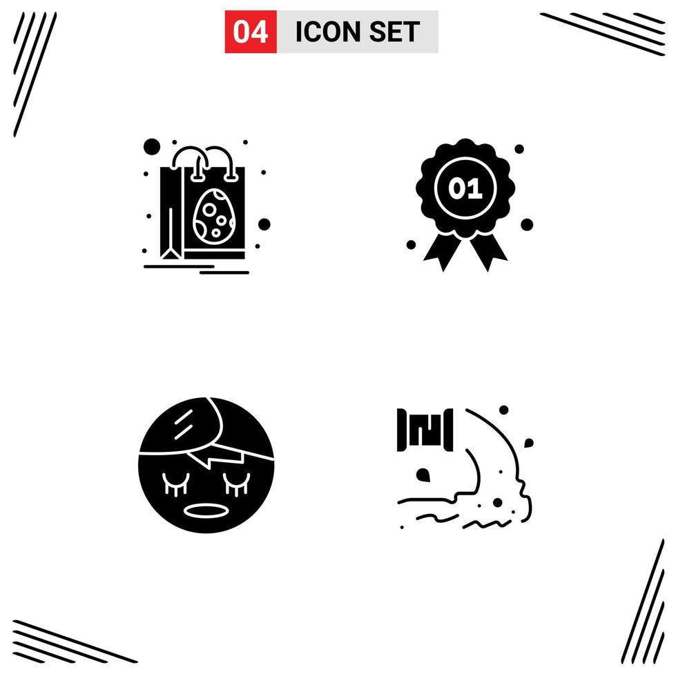 símbolos de signos de glifo sólido universal de elementos de diseño de vector editables de fábrica de calidad de compra de cara de bolsa